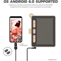 Графический планшет Parblo Ninos S (розовый)