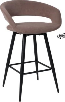 

Стул с подлокотниками Мамадома Barny-R 700 (b05 Latte Lux/черный)