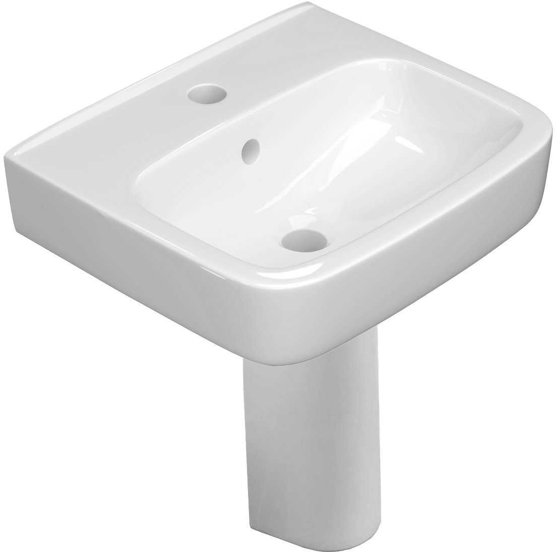 

Умывальник Керамин Сквэа 45 (с отверстием и с пьедесталом)