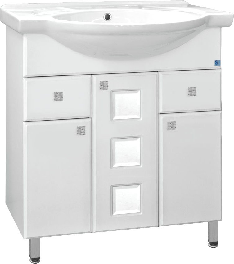 

Style Line Тумба под умывальник Крокус 75 2 ящика (для классической раковины)