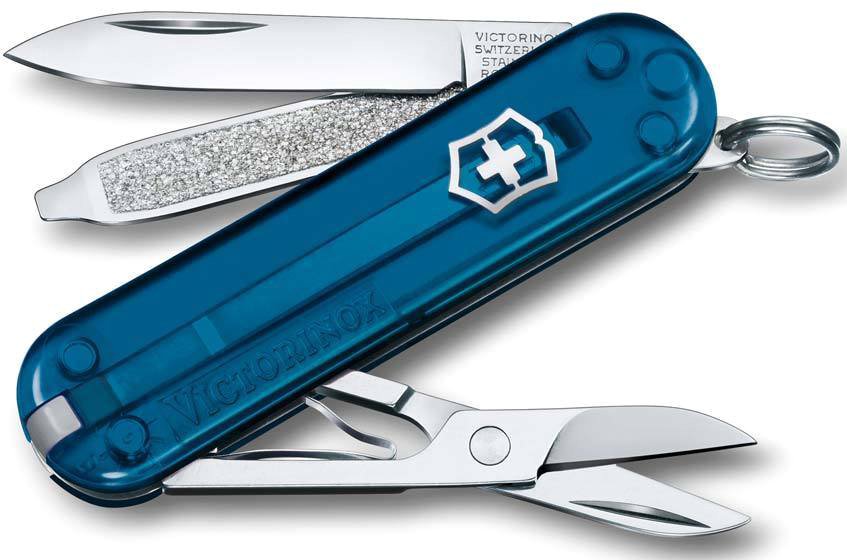 

Мультитул Victorinox Classic SD Transparent (темно-синий)