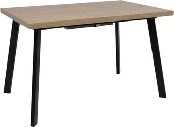 Кухонный стол Listvig Hagen 140 раздвижной, 140-180x85 (дуб вотан/черный)