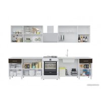 Готовая кухня Горизонт Trend 2600 (белый/бетон)