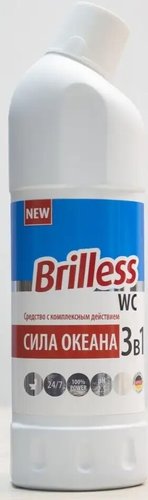 Средство для сантехники Brilless 3 в 1 Сила океана 1 л