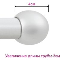 Карниз для штор Legrand Шар раздвижной 1.6-3м 1-но рядный 58102154 (белый)