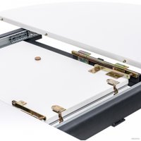 Кухонный стол Мебель Импэкс Leset Капри (черный/стекло белое)