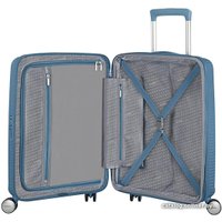 Чемодан-спиннер American Tourister SoundBox Stone Blue 55 см