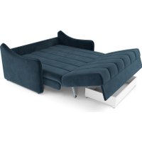 Диван Мебель-АРС Давос ППУ 180x200 см M2-111-11 (темно-синий Luna 034)