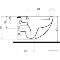 Унитаз подвесной Kolo Ego K13102900 Reflex