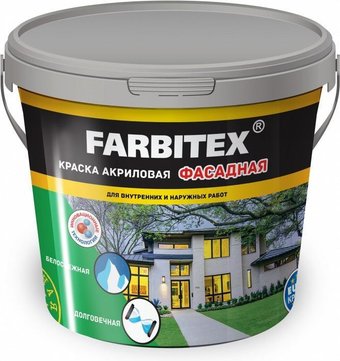 Farbitex Акриловая фасадная 25 кг (белый)