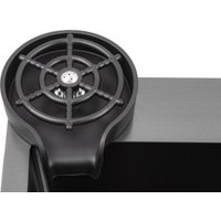 Кухонная мойка Futur FK 6050 Eco Embossing Pop-up Rinzer plus (Black Nano)