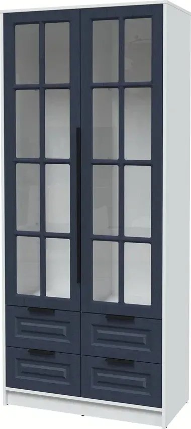 

Шкаф-витрина Интерлиния Концепт КТ-ШВ2 Деко (белый платинум/дуб королевский)