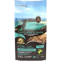 Сухой корм для собак Ambrosia Mediterranean Puppy & Growth All Breeds Fresh Sardine & Herring (для щенков и молодых собак с сардиной и сельдью) 1.5 кг