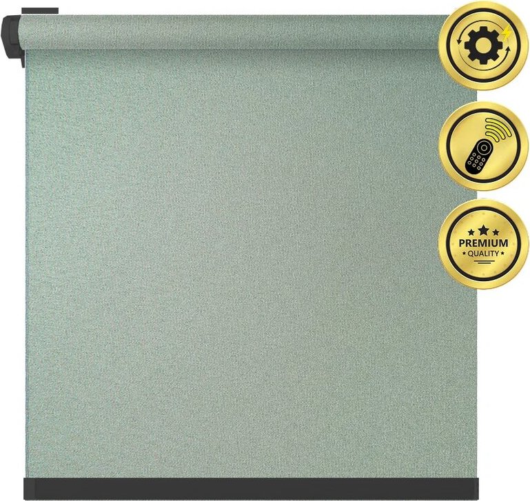 

Рулонная электроштора НеоФьюжен Мегаполис 270х250 левая (зеленый, черная фурнитура)