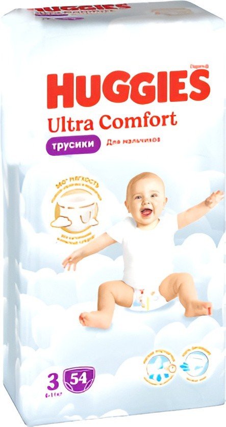 

Трусики-подгузники Huggies Ultra Comfort Mega 3 Boy (54 шт)