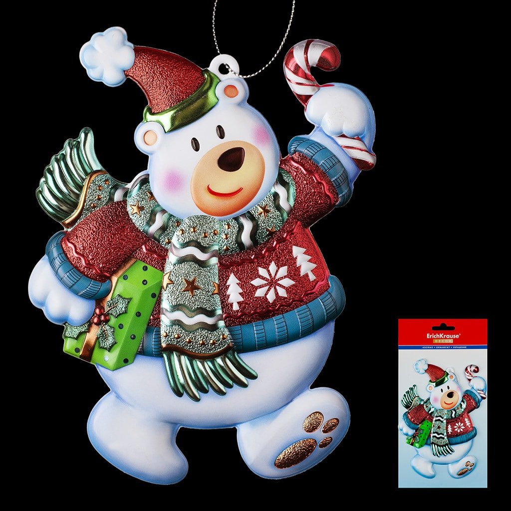 

Елочная игрушка Erich Krause Decor Мишка с подарками 49584