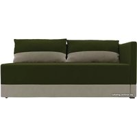 Тахта Лига диванов Никас 105201 (правый, зеленый/бежевый)