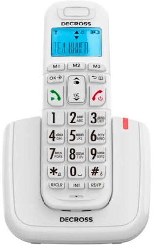 Радиотелефон Decross DC1013 (белый)