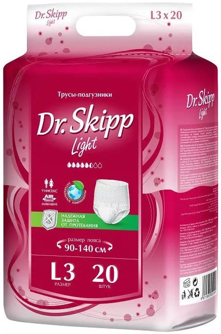 

Подгузники для взрослых Dr.Skipp Light L3 (20 шт)