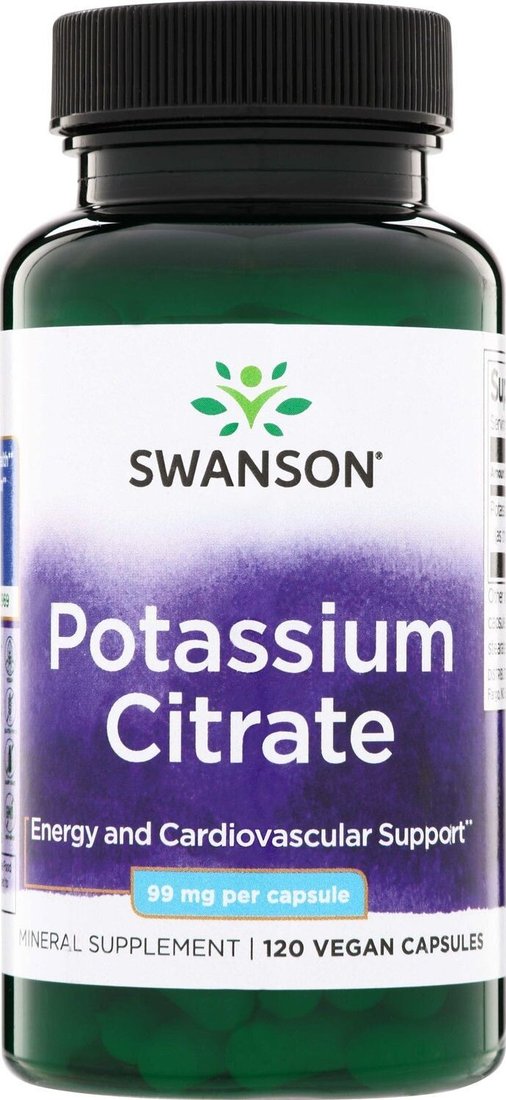 

БАД Swanson Potassium Citrate 99 мг (120 капсул)