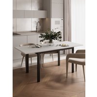 Кухонный стол Senira Велес ЛДСП 25 мм 100x60 (белый/опора черная)