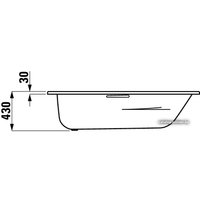 Ванна Laufen Palladium 170x75 [225110]