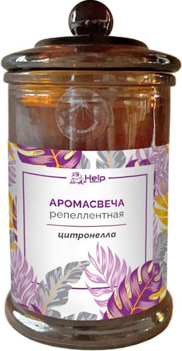 Свеча от насекомых Help с ароматом цитронеллы 80447