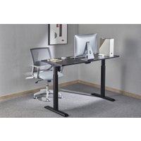 Стол для работы стоя ErgoSmart Electric Desk Prime 1200х650х18 мм (альпийский белый/черный)