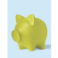 Копилка для денег PIG BANK свинка-копилка XL (лайм)