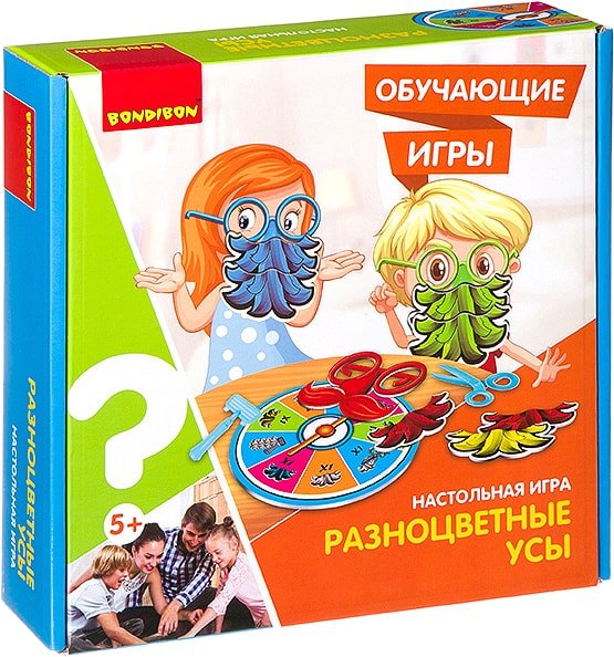 

Развивающая игра Bondibon Разноцветные усы ВВ3154