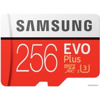 Карта памяти Samsung EVO Plus 2020 microSDXC 256GB (с адаптером)