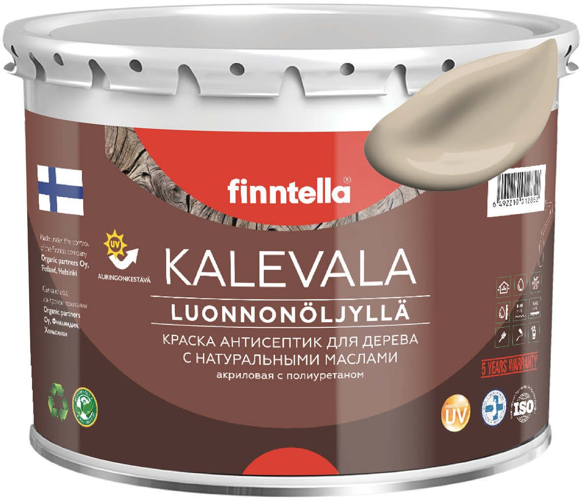 

Краска Finntella Kalevala Kentta F-13-1-3-FL096 2.7 л (бежевый)