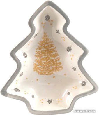 Блюдо Houseware Золотая ель BB101943