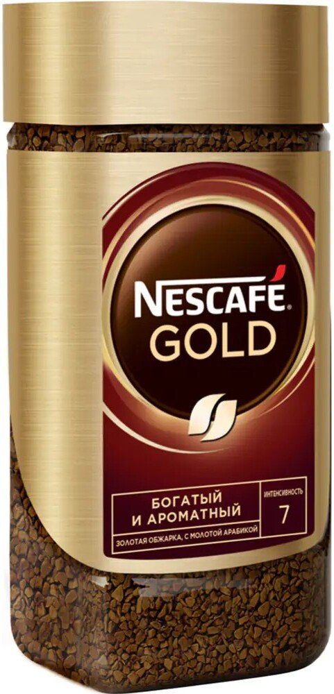 

Кофе Nescafe Gold растворимый с добавлением молотого 95 г (банка)