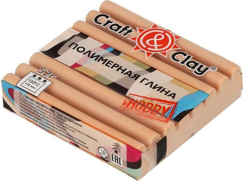 

Полимерная глина Craft&Clay полимерная глина CCH (52 г, 1056 топленое молоко)