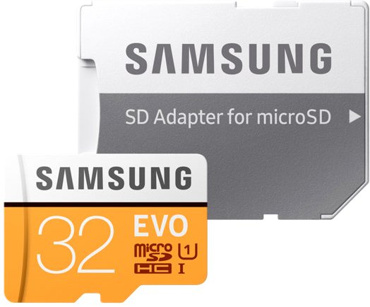 

Карта памяти Samsung Evo microSDHC 32GB + адаптер