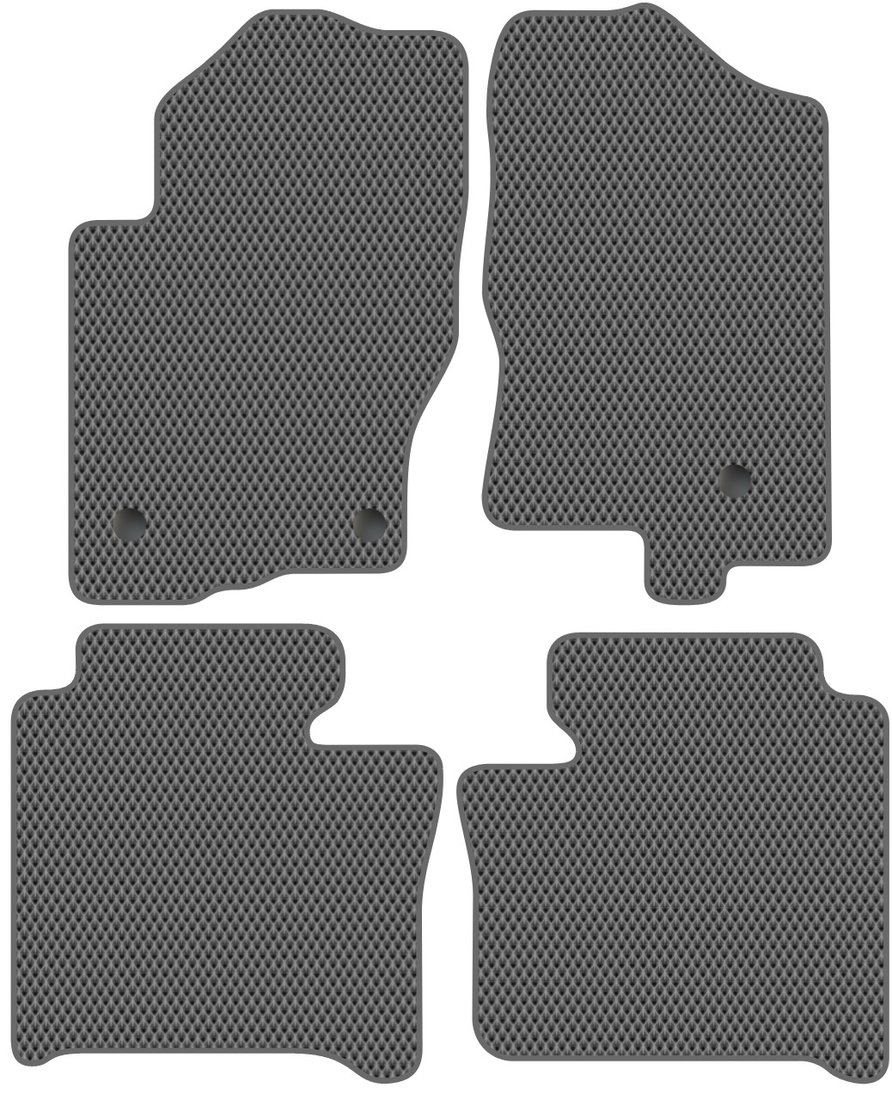 

Комплект ковриков для авто Alicosta Nissan Navara c бардачком II (пикап / D40) 2010 - 2015 (серый, ромб)