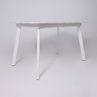 Кухонный стол Lepremo AV 1209/1 МДФ раздвижной 1200-1600x800 (Азул Оникс/белый)