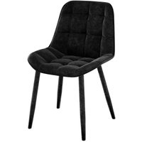 Стул ВВР Бостон (черный/черный поворотный, велюр)