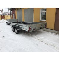 Двухосный прицеп AvtoS A40U2B (4000x2000x300, R16, ресс. 3302 ГАЗ-2лист, тент 800мм)