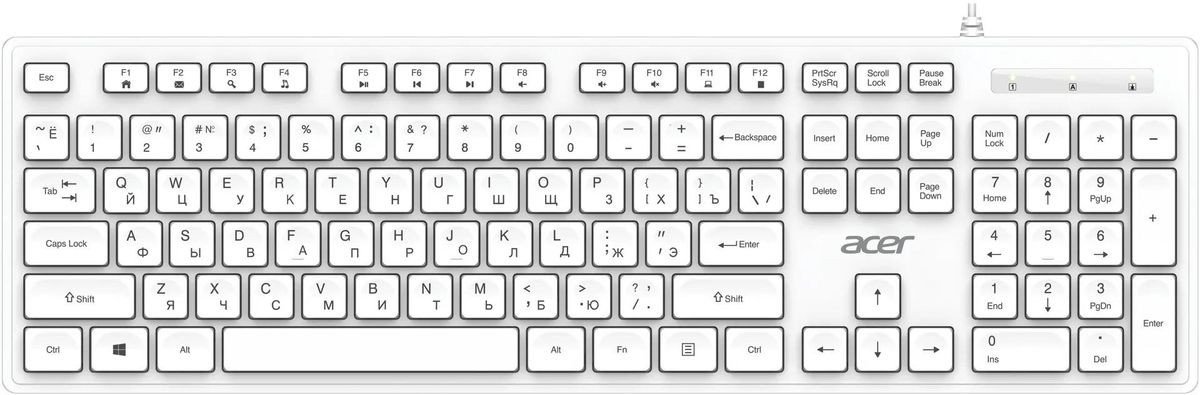 Клавиатура Acer OKW503 (белый)