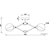 Люстра средней высоты Freya Silvia FR5009CL-05CH