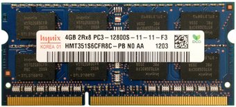 Hynix DDR3 SO-DIMM PC3-12800 4GB (HMT351S6CFR8C-PB)
