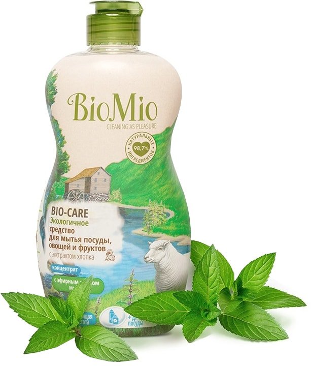 

Средство для мытья посуды BioMio Bio-Care Мята 450 мл