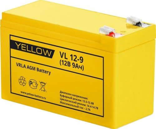 

Аккумулятор для ИБП Yellow VL 12-9