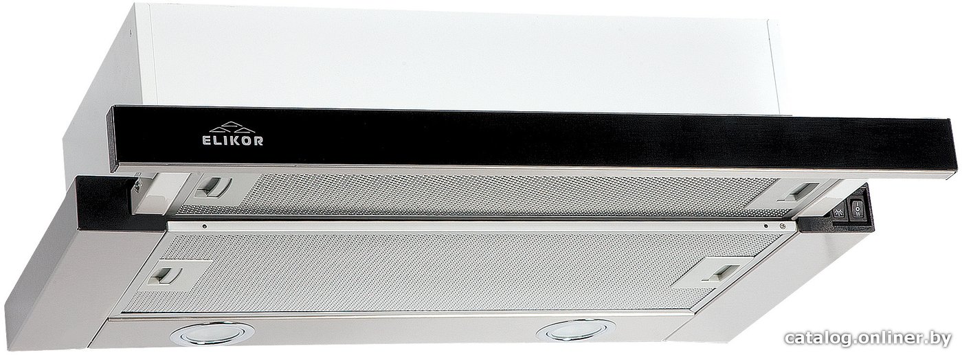 Кухонная вытяжка Elikor Интегра Glass 60Н-400-В2Г (нержавеющая сталь/черный)