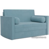 Диван Мебель-АРС Санта №2 (велюр голубой Luna 089)