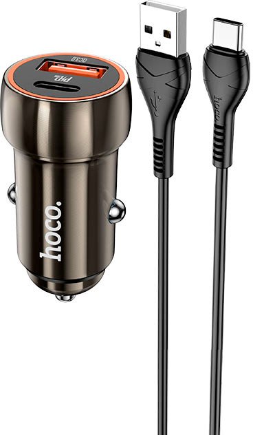 

Автомобильное зарядное Hoco Z46A USB Type-C (черный)