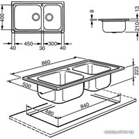 Кухонная мойка Smeg AG862