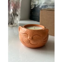 Ароматическая свеча Gentle Art Кошка Пряный глинтвейн (рыжий, хлопковый фитиль) в Бресте